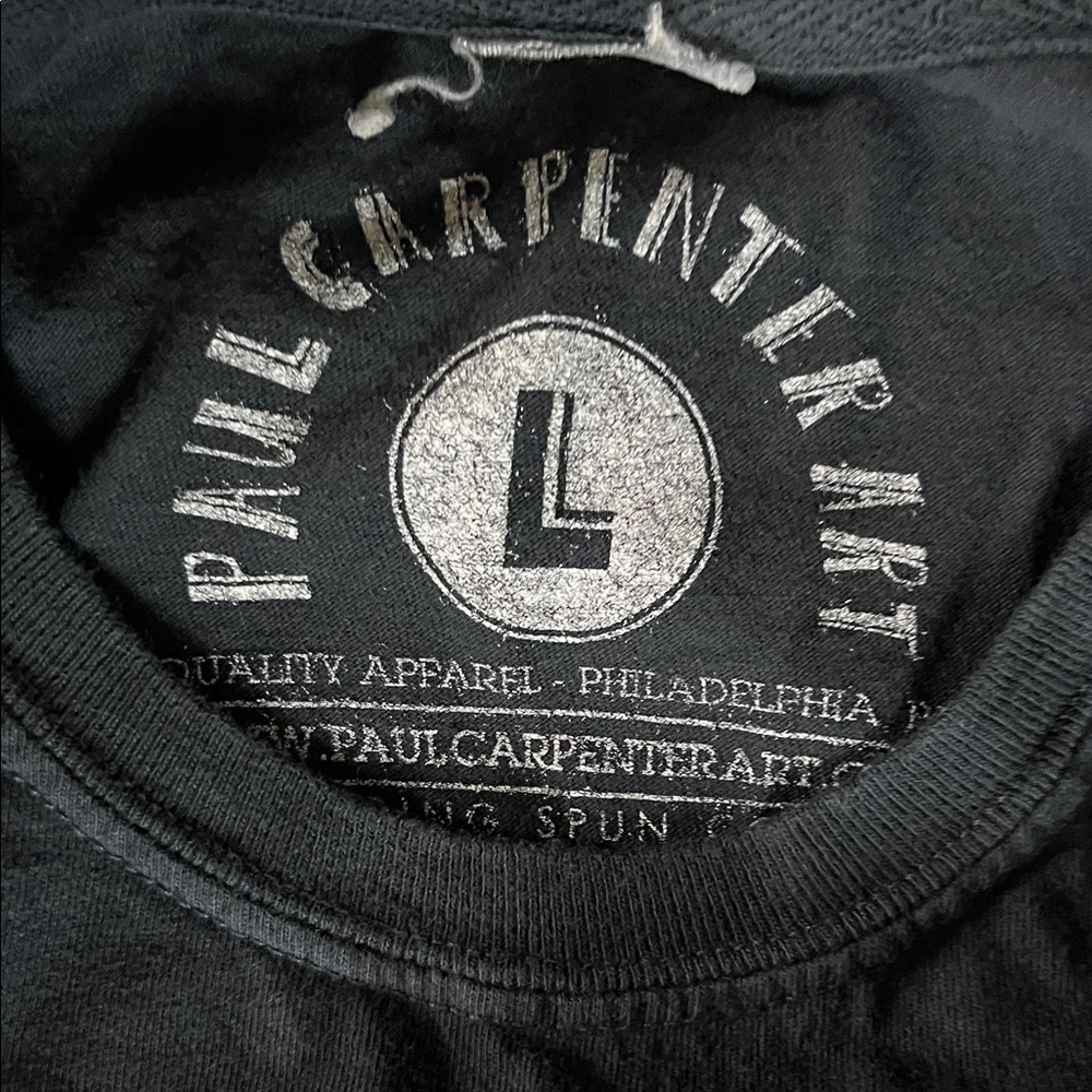 Phil Carpenter Bad Things Philadelphia Skull Graphic Long Sleeve Tee - Black - Picture 2 of 5